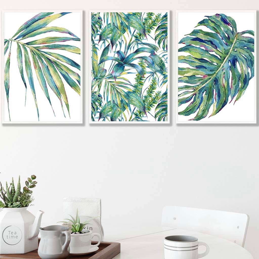 BOTANICAL Set of 3 Art PRINTS from Original Watercolour Print
