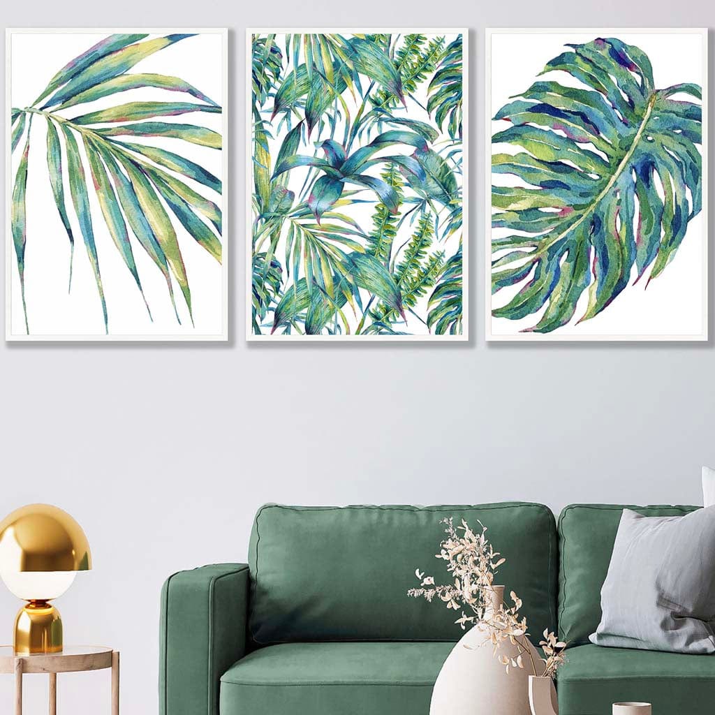 BOTANICAL Set of 3 Art PRINTS from Original Watercolour Print