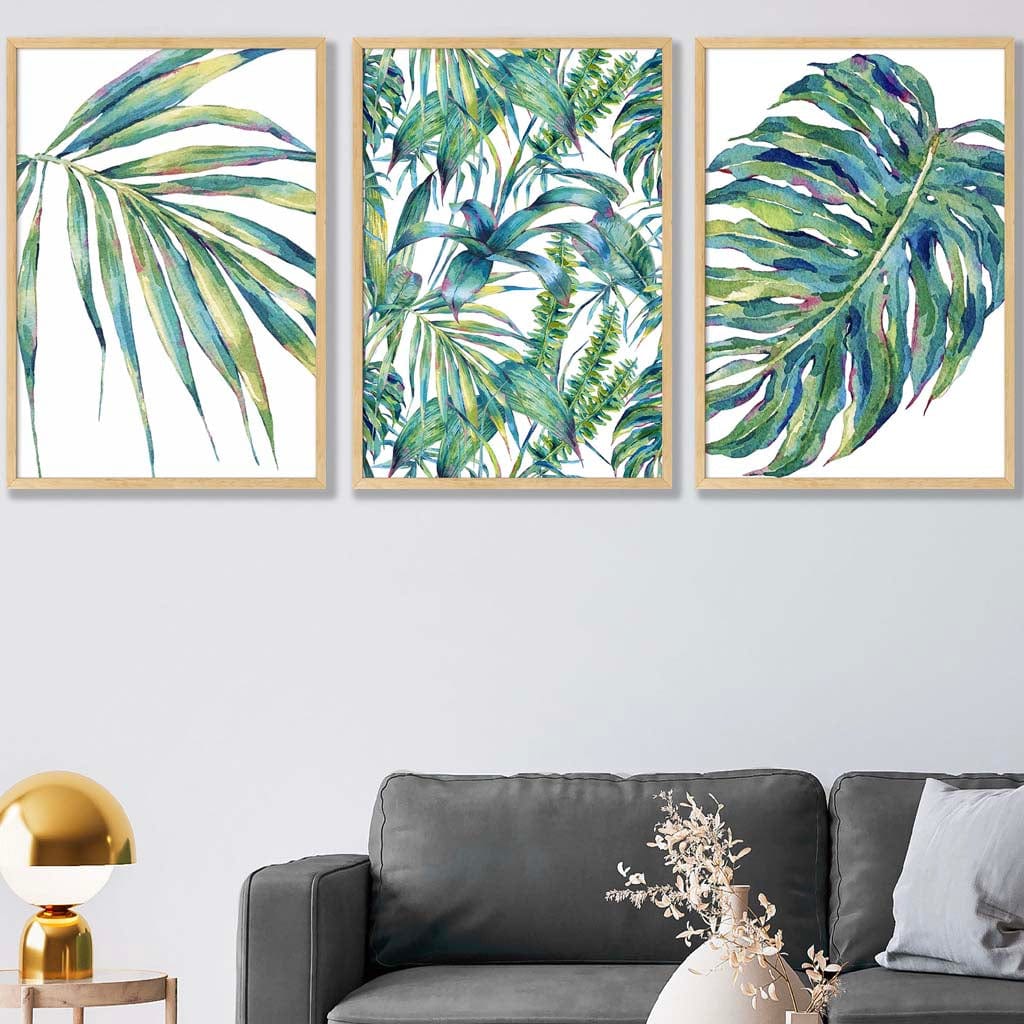 BOTANICAL Set of 3 Art PRINTS from Original Watercolour Print