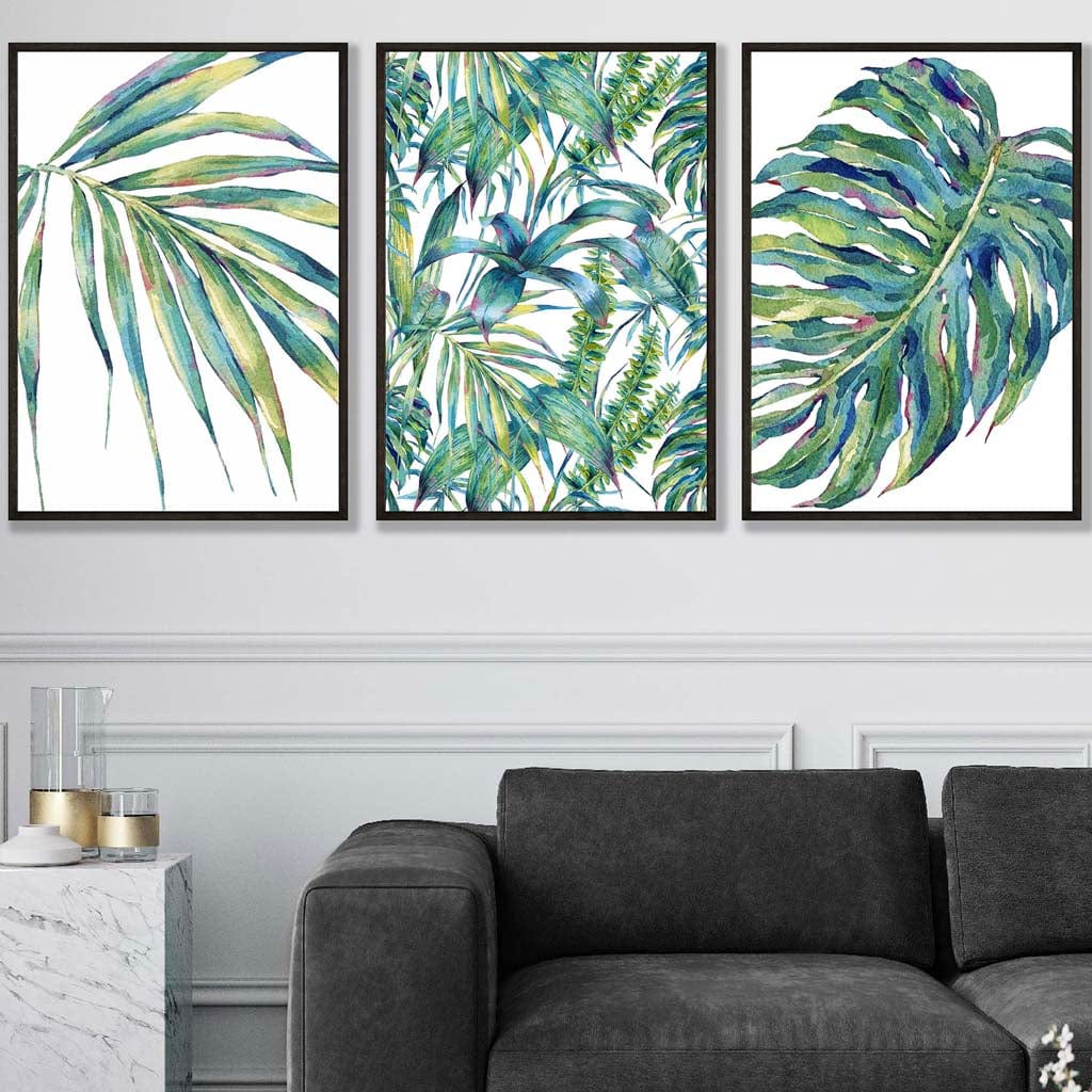 BOTANICAL Set of 3 Art PRINTS from Original Watercolour Print