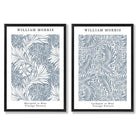 Sage Green Geometric Pineapple Fruit Set of 2 Art Prints with Black Frame