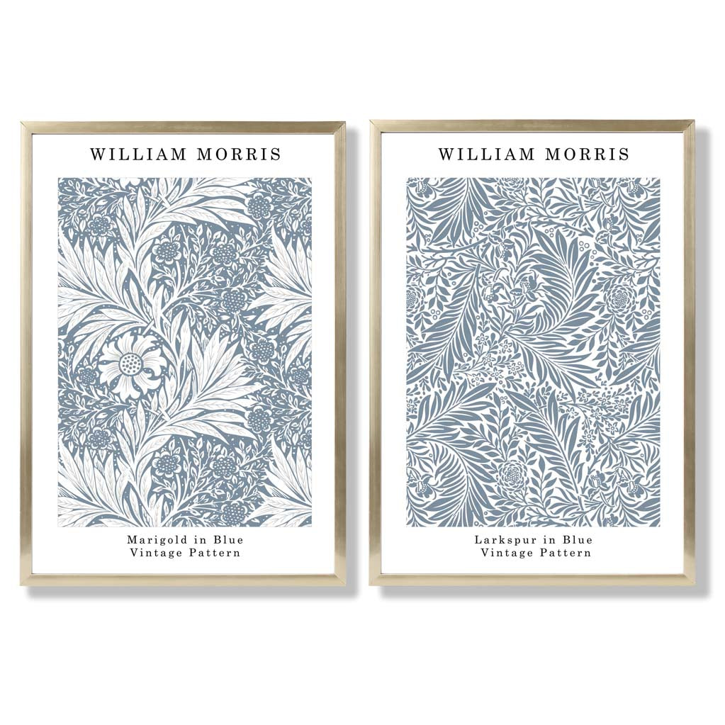 Sage Green Geometric Pineapple Fruit Set of 2 Art Prints with Gold Frame