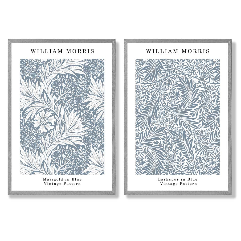 Sage Green Geometric Pineapple Fruit Set of 2 Art Prints with Light Grey Frame