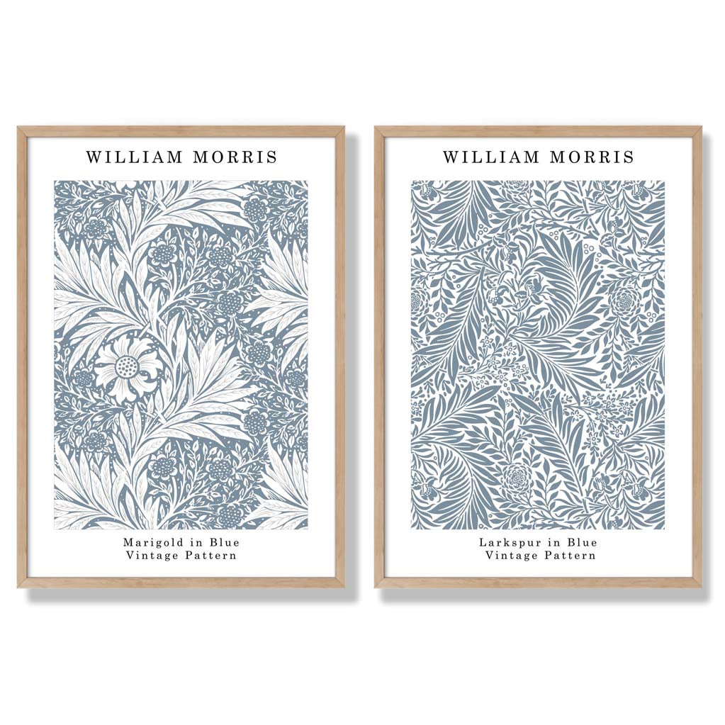 Sage Green Geometric Pineapple Fruit Set of 2 Art Prints with Oak Frame