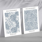 William Morris Navy Blue Floral Set of 2 Art Prints