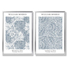 Sage Green Geometric Pineapple Fruit Set of 2 Art Prints with Silver Frame