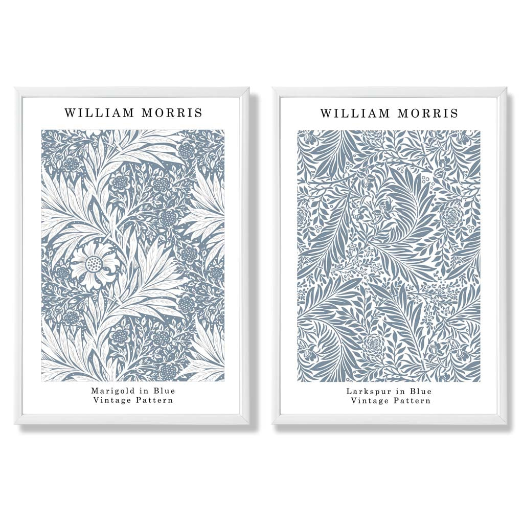 Sage Green Geometric Pineapple Fruit Set of 2 Art Prints with White Frame