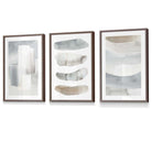 Watercolour Strokes Beige and Grey Wall Art Framed / Prints | Artze Wall Art UK
