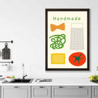 Kitchen Poster Quote Handmade Pasta