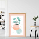 Boho Kitchen Pastels Pink Blue Poster No 1