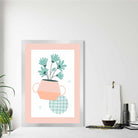 Boho Kitchen Pastels Pink Blue Poster No 1