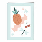 Boho Kitchen Pastels Pink Blue Poster No 2