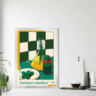 Farmers Market Poster No 1 in Green Yellow Red