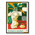 Farmers Market Poster No 5 in Green Yellow Red