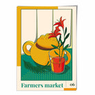 Farmers Market Poster No 6 in Green Yellow Red