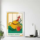 Farmers Market Poster No 6 in Green Yellow Red