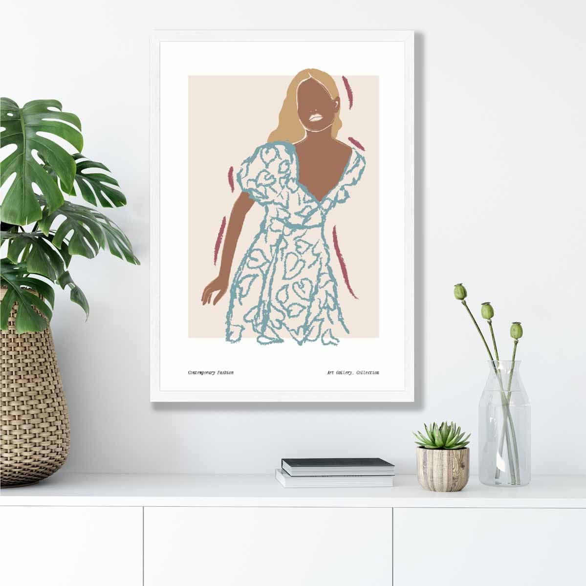 Contemporary Fashion Sketch Woman Poster No 2