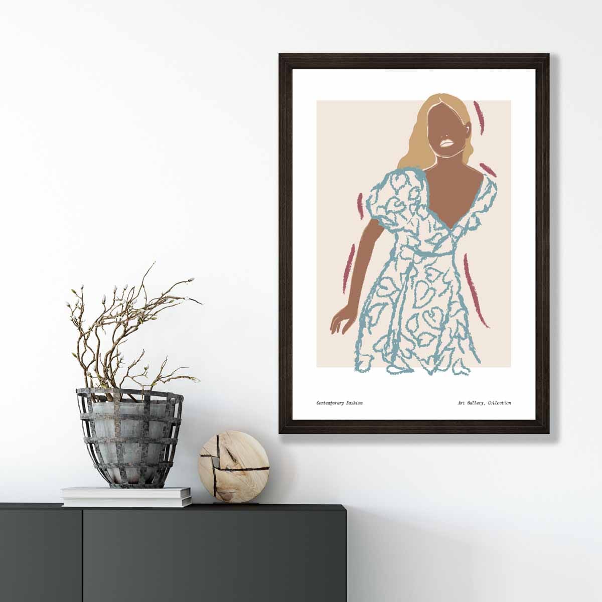Contemporary Fashion Sketch Woman Poster No 2