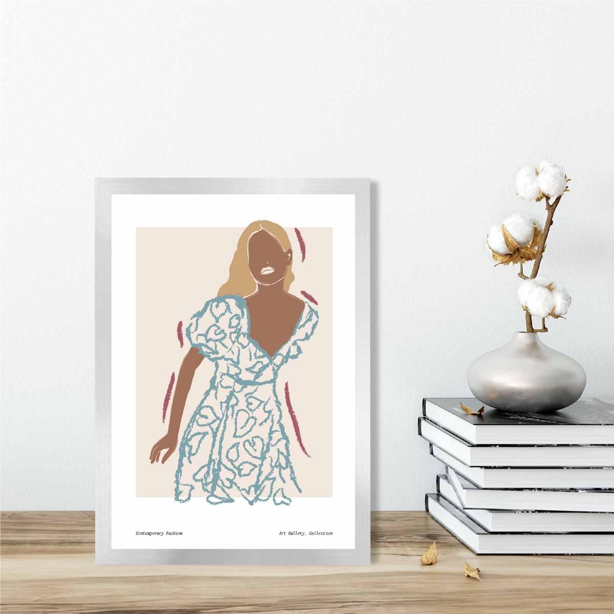 Contemporary Fashion Sketch Woman Poster No 2