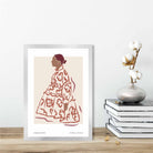 Contemporary Fashion Sketch Woman Poster No 3