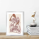 Contemporary Fashion Sketch Woman Poster No 4
