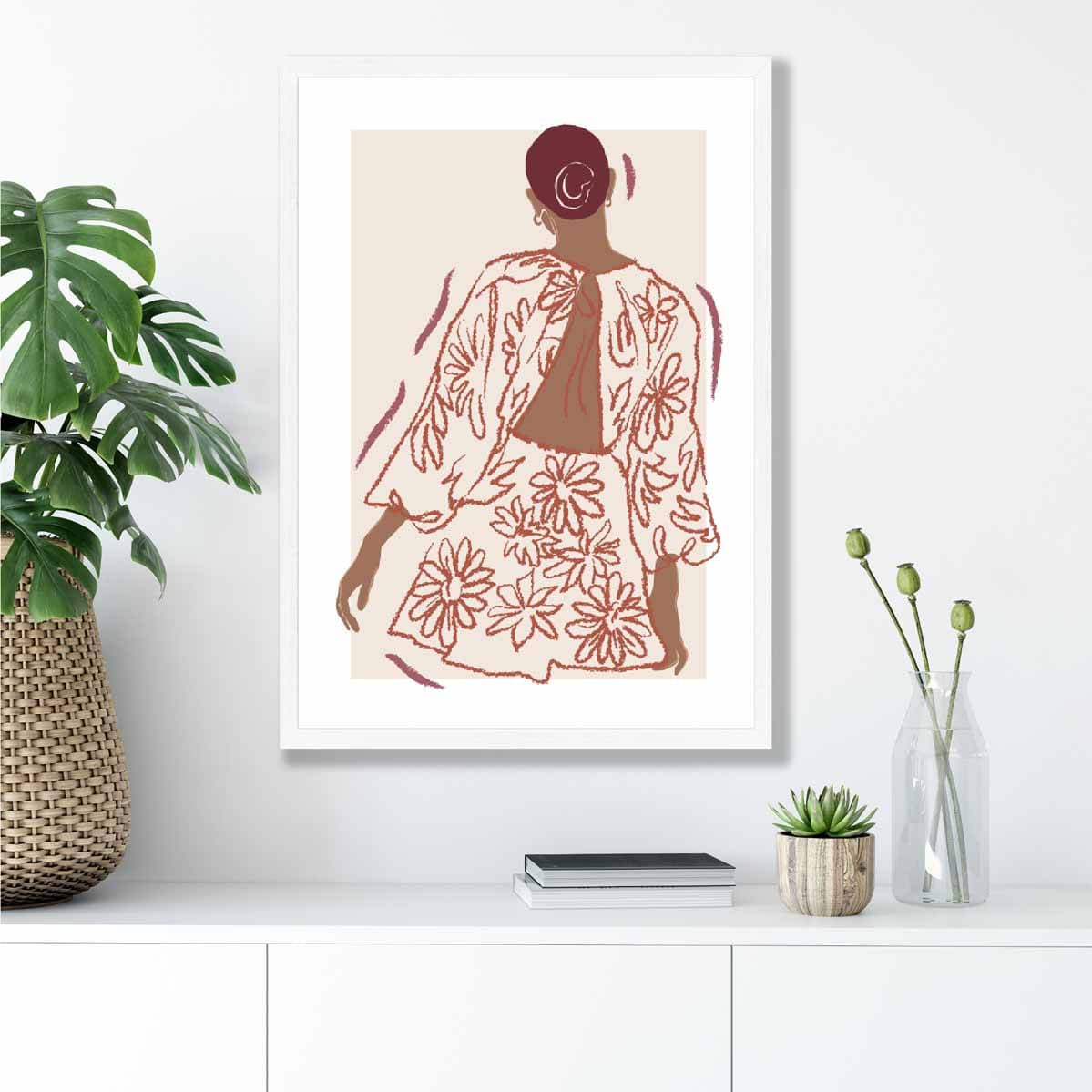 Contemporary Fashion Sketch Woman Poster No 5