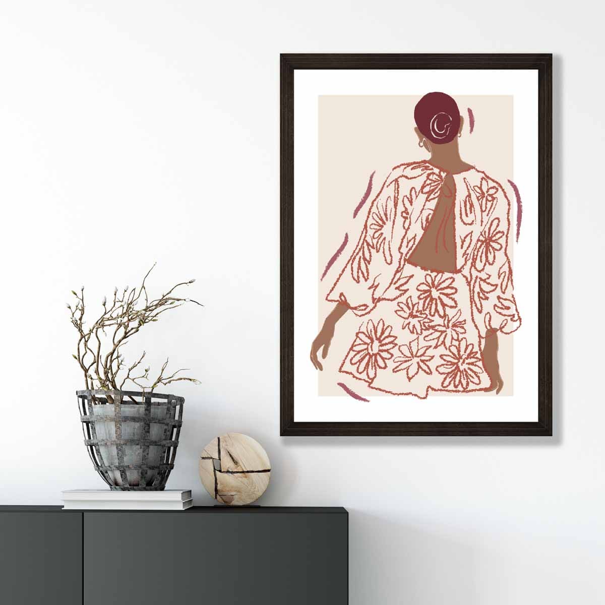 Contemporary Fashion Sketch Woman Poster No 5