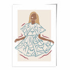 Contemporary Fashion Sketch Woman Poster No 6