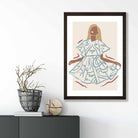 Contemporary Fashion Sketch Woman Poster No 6