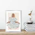 Contemporary Fashion Sketch Woman Poster No 6