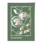 Kitchen Poster Breakfast Sketch with Quote in Green