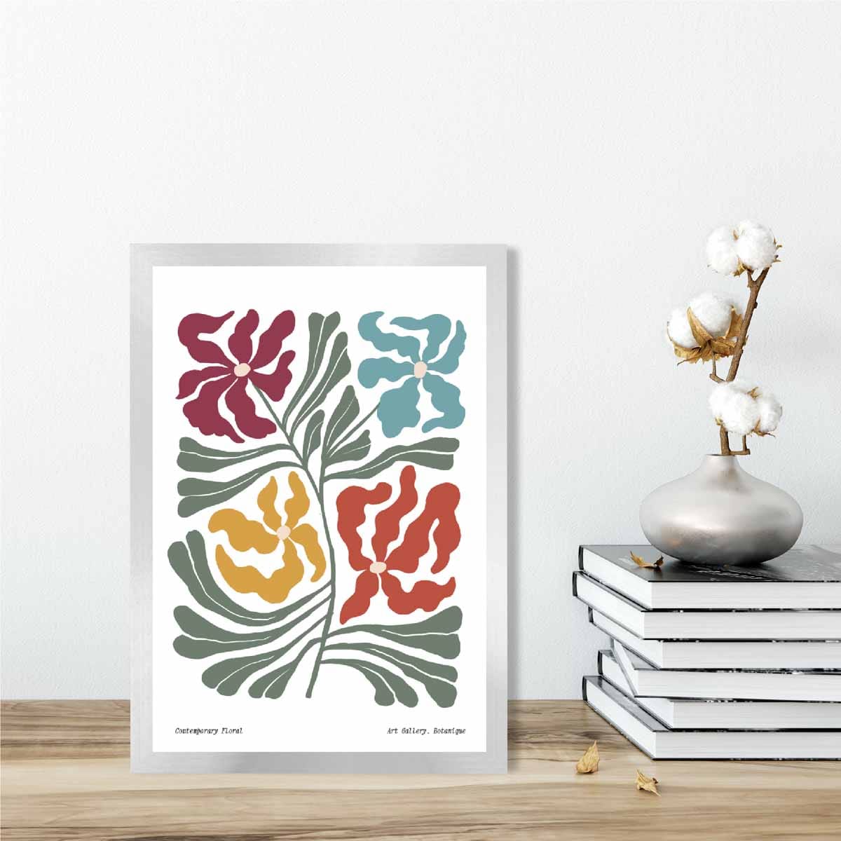 Contemporary Boho Floral Poster No 1 Botanical