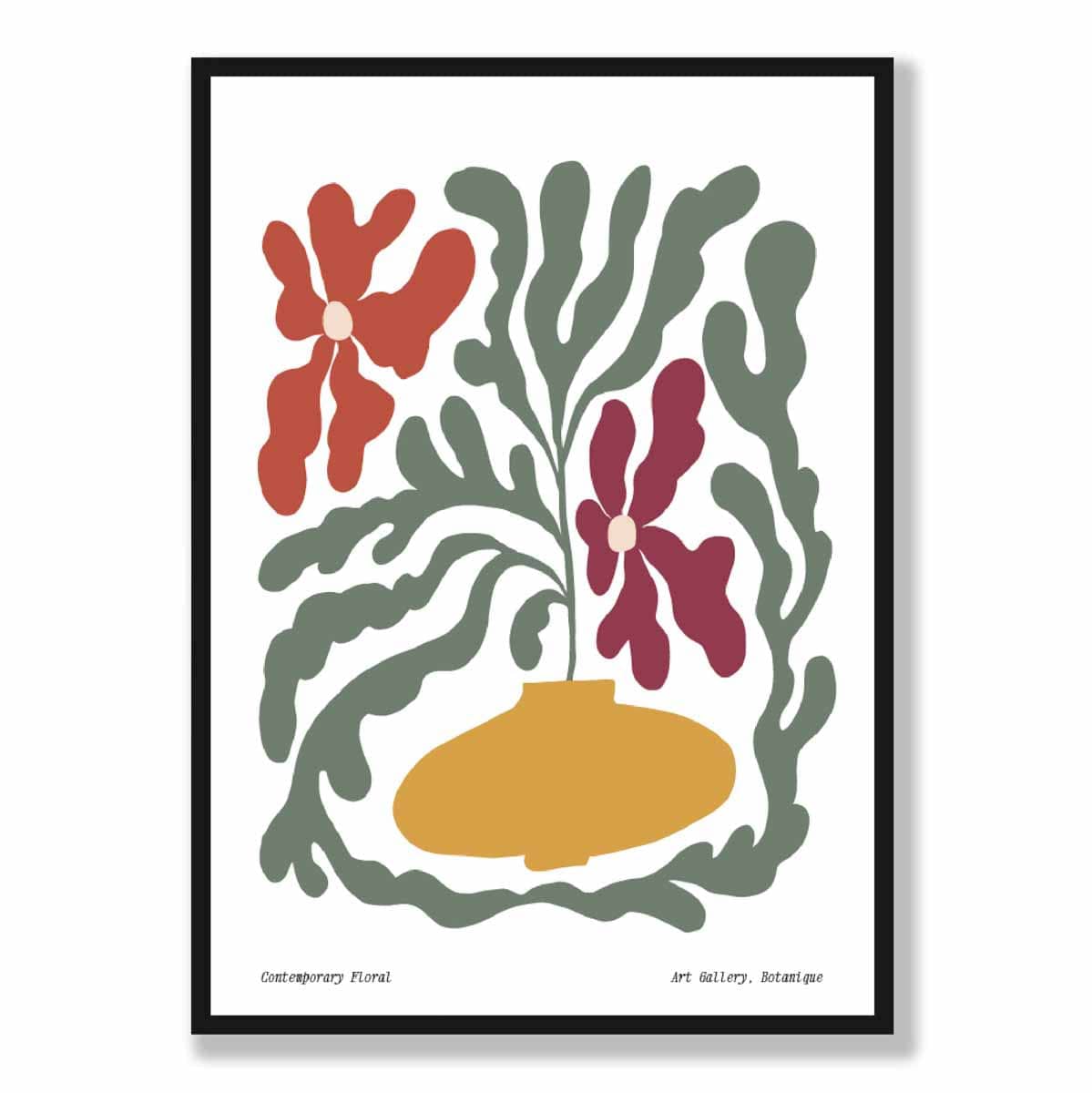 Contemporary Boho Floral Poster No 2 Botanical