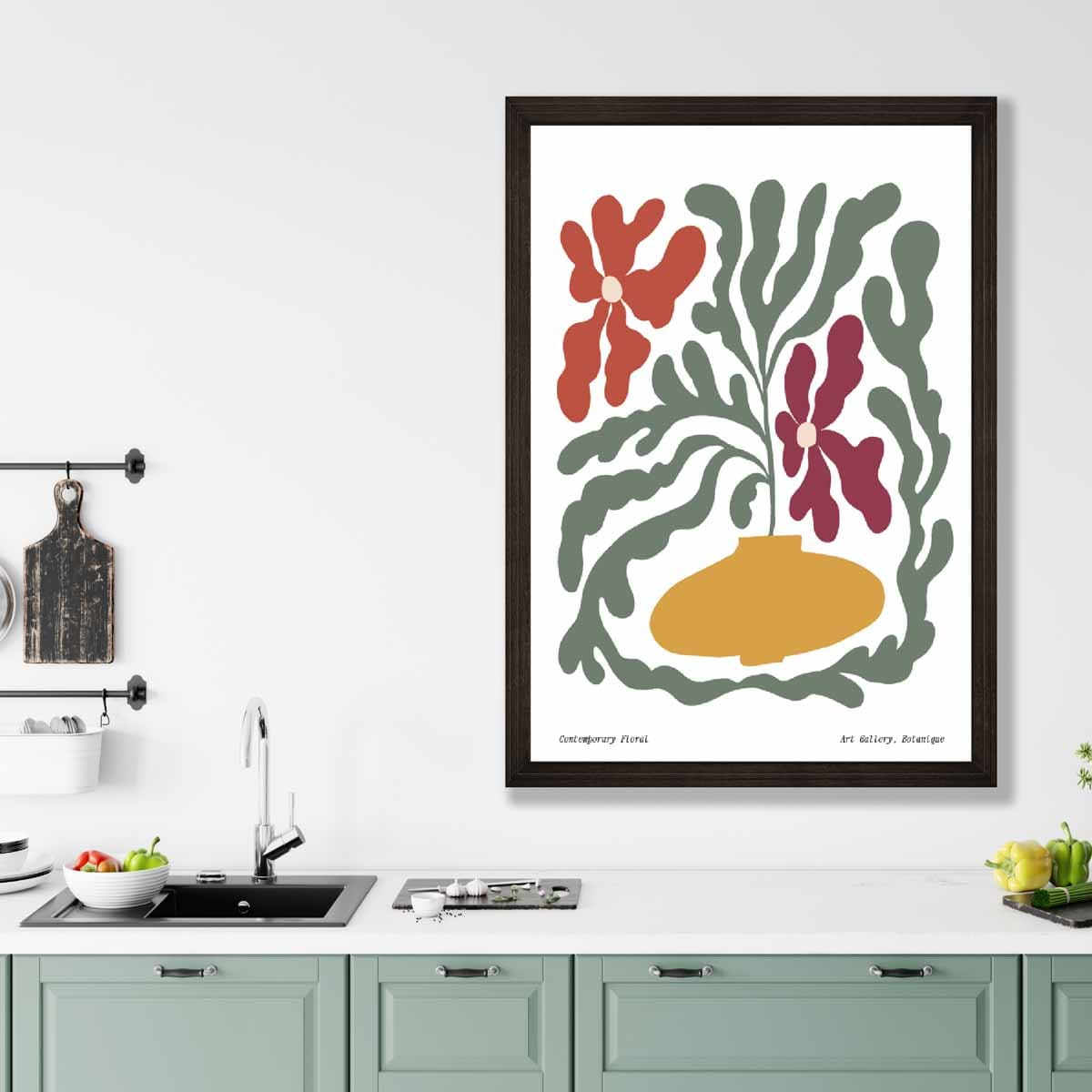 Contemporary Boho Floral Poster No 2 Botanical