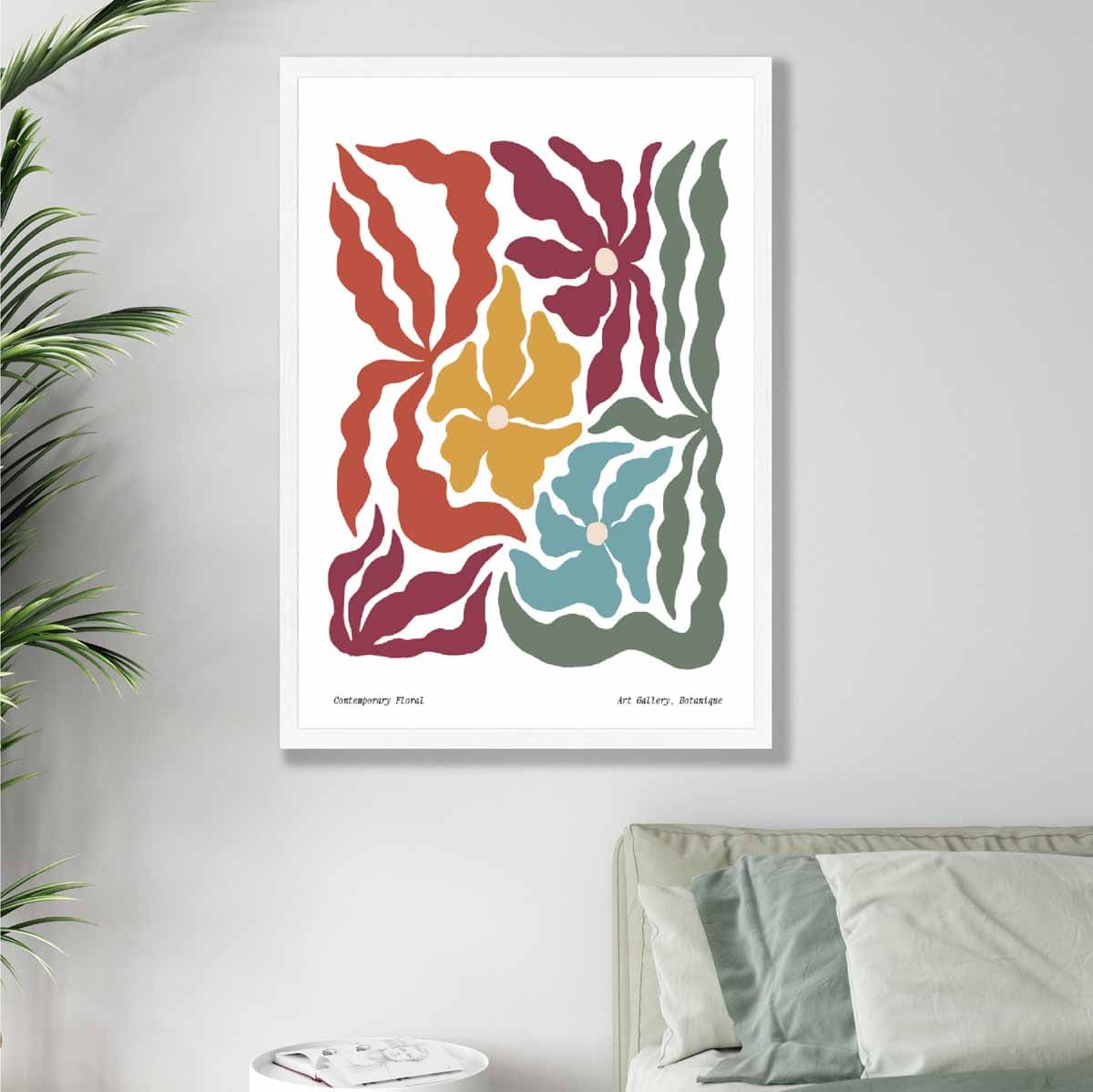 Contemporary Boho Floral Poster No 3 Botanical
