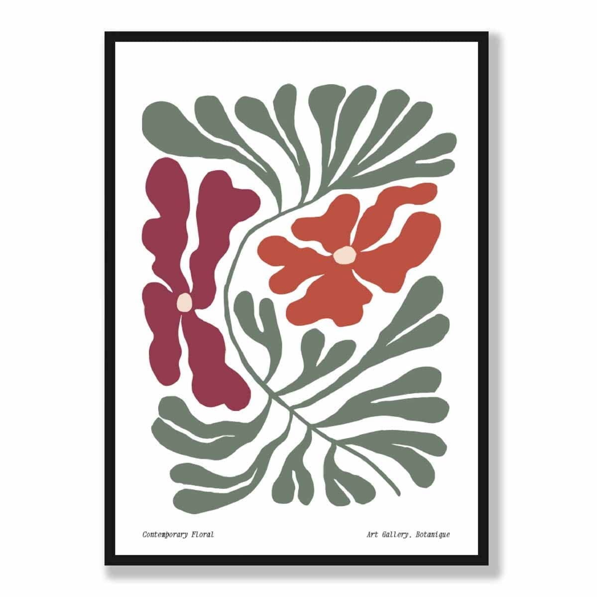 Contemporary Boho Floral Poster No 4 Botanical