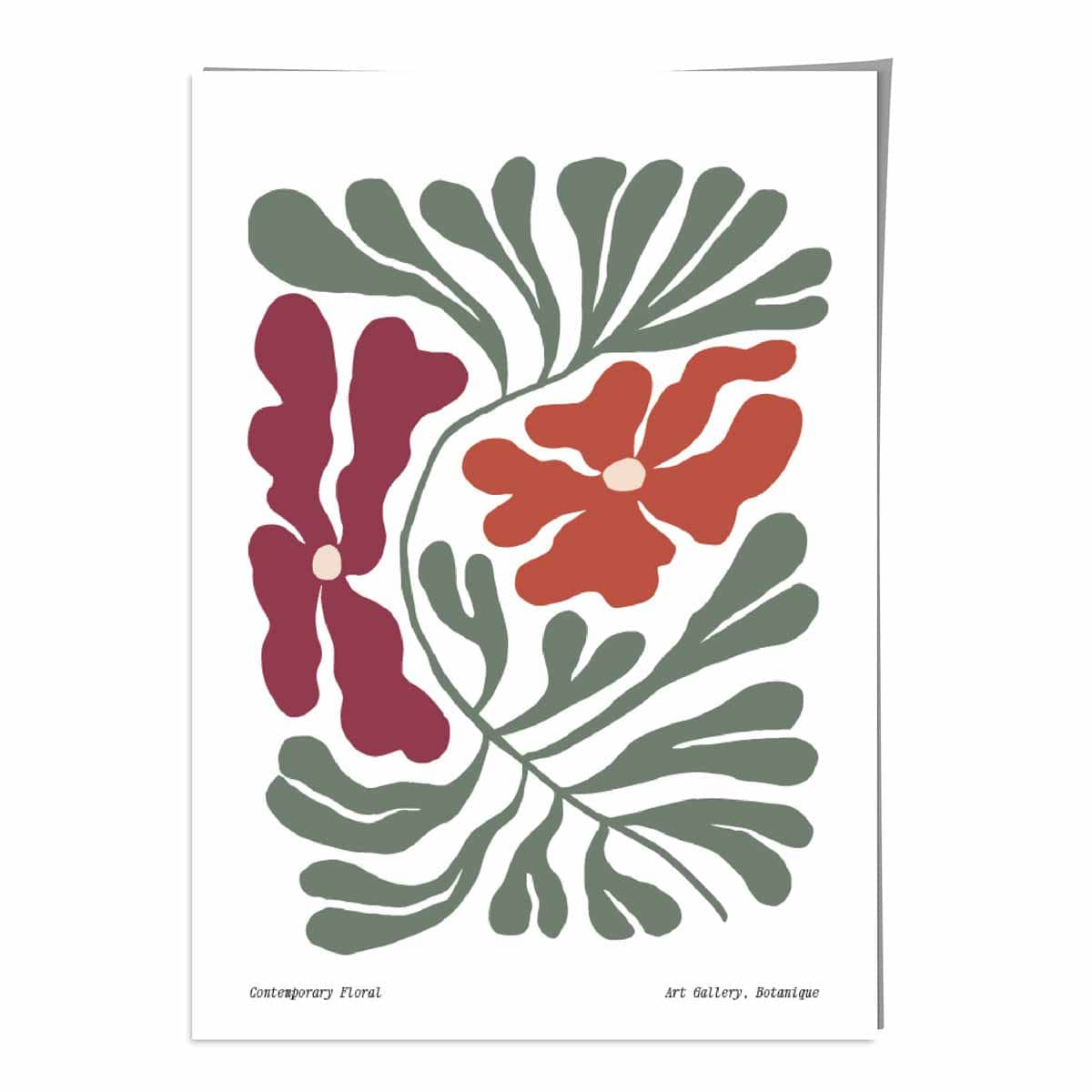 Contemporary Boho Floral Poster No 4 Botanical