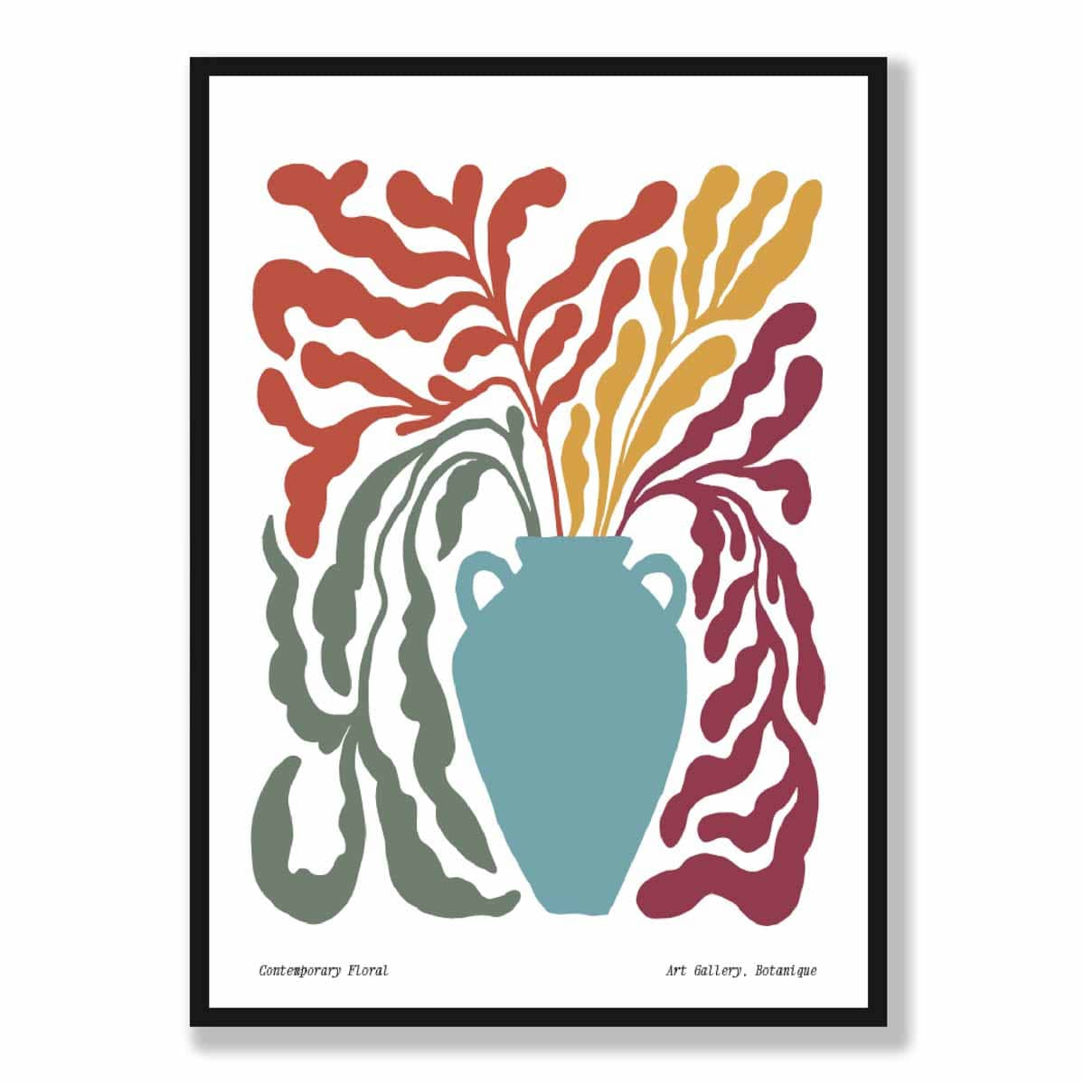Contemporary Boho Floral Poster No 5 Botanical