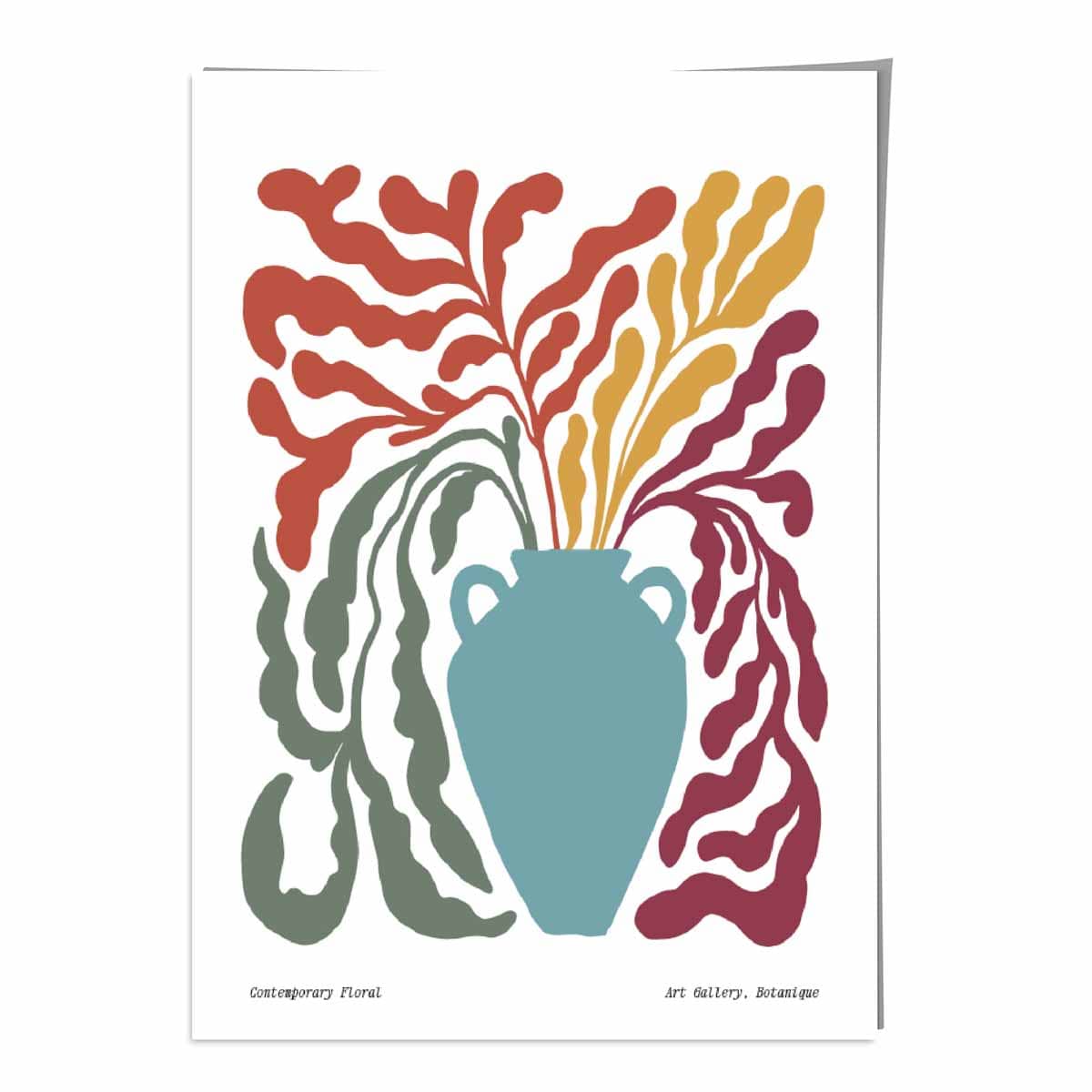 Contemporary Boho Floral Poster No 5 Botanical