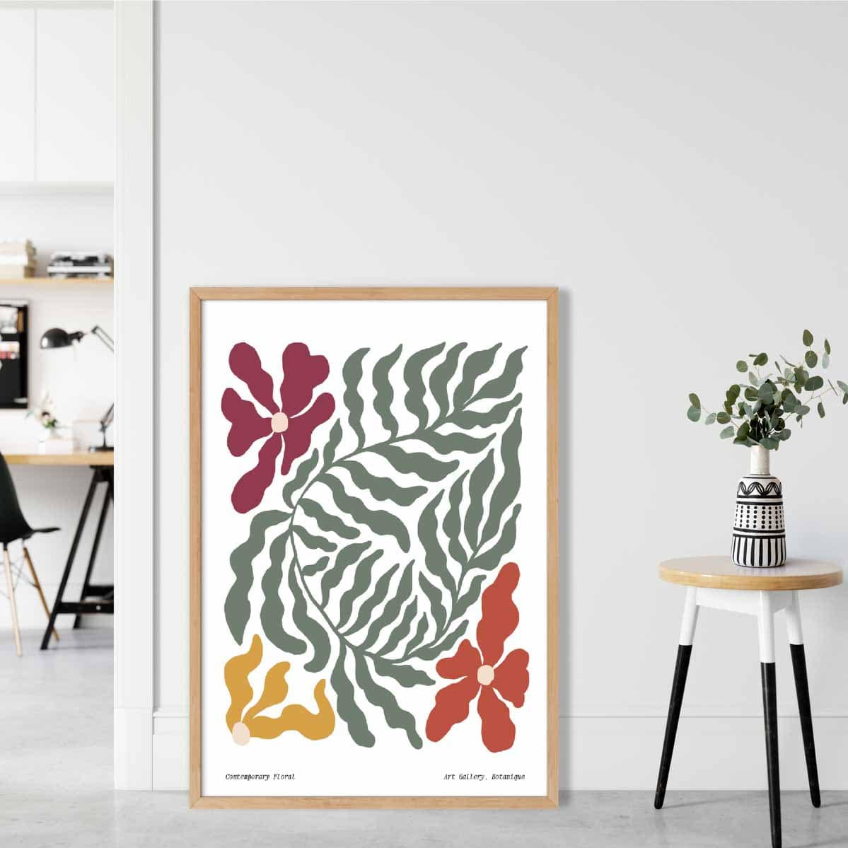 Contemporary Boho Floral Poster No 6 Botanical