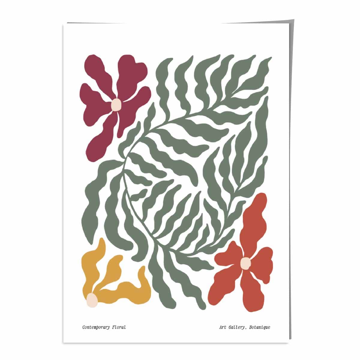 Contemporary Boho Floral Poster No 6 Botanical