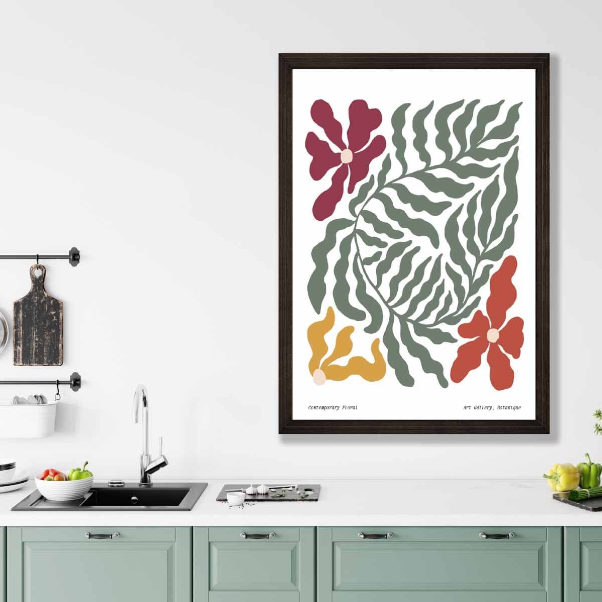 Contemporary Boho Floral Poster No 6 Botanical