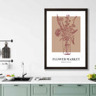 Flower Market Minimalist Poster Collection No 3 in Beige
