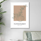 Flower Market Minimalist Poster Collection No 4 in Beige