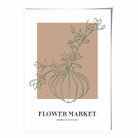 Flower Market Minimalist Poster Collection No 4 in Beige