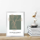 Flower Market Minimalist Poster Collection No 5 in Green