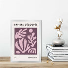 Papiers Decoupes Poster Abstract No 1 in Purple and Pink