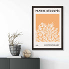 Papiers Decoupes Abstract Poster No 2 in Warm Yellow