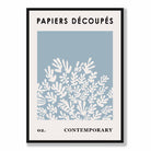 Mid Century Modern Contemporary Poster  No 2 in Light Blue
