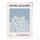 Mid Century Modern Contemporary Poster  No 2 in Light Blue